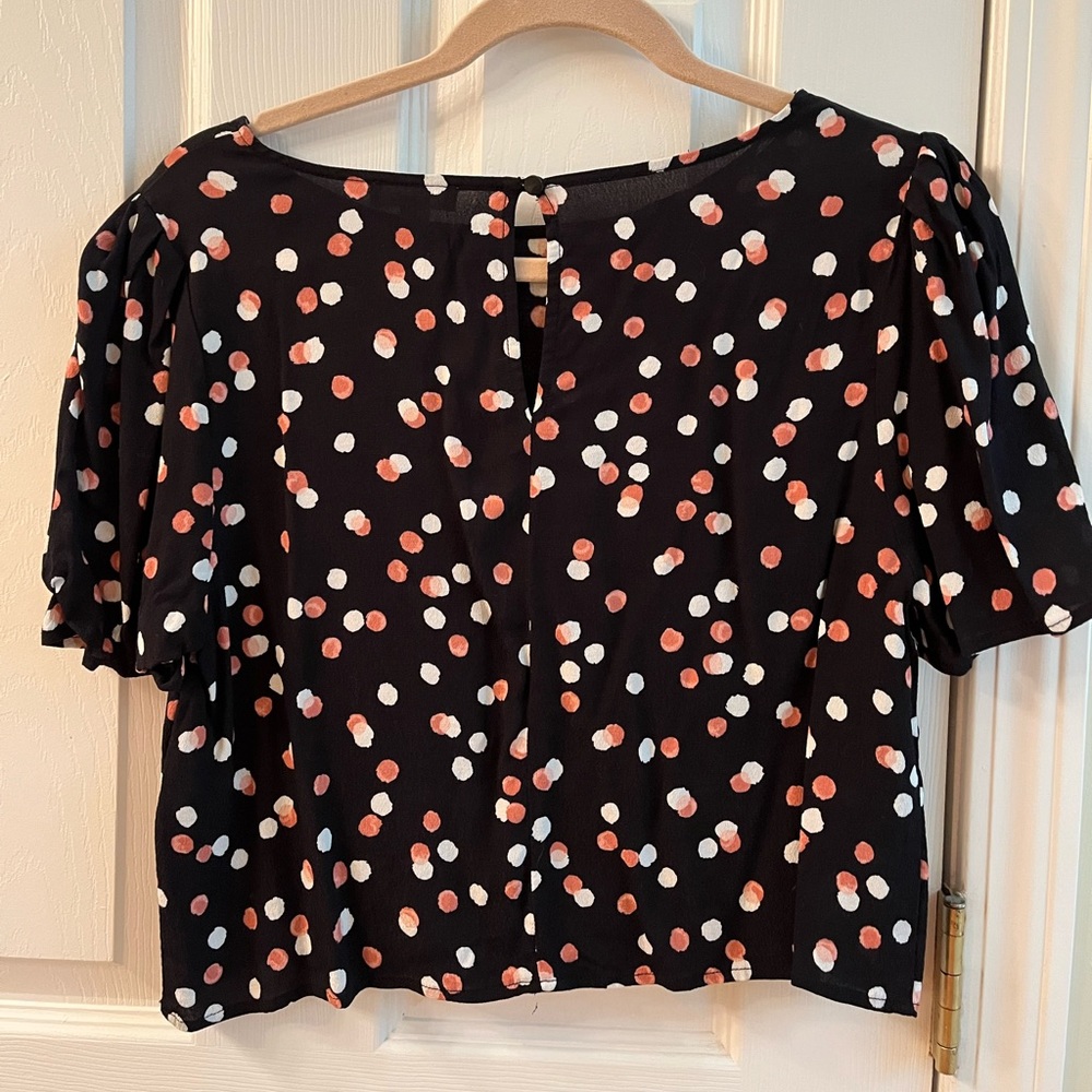 Leith polka dot top
